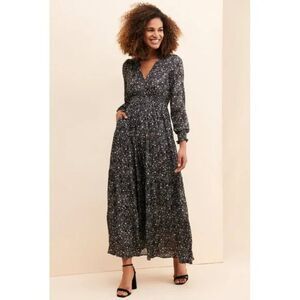 Nordstrom BTFL-LIFE Women's Starry Night Maxi Dress Size XS Black New